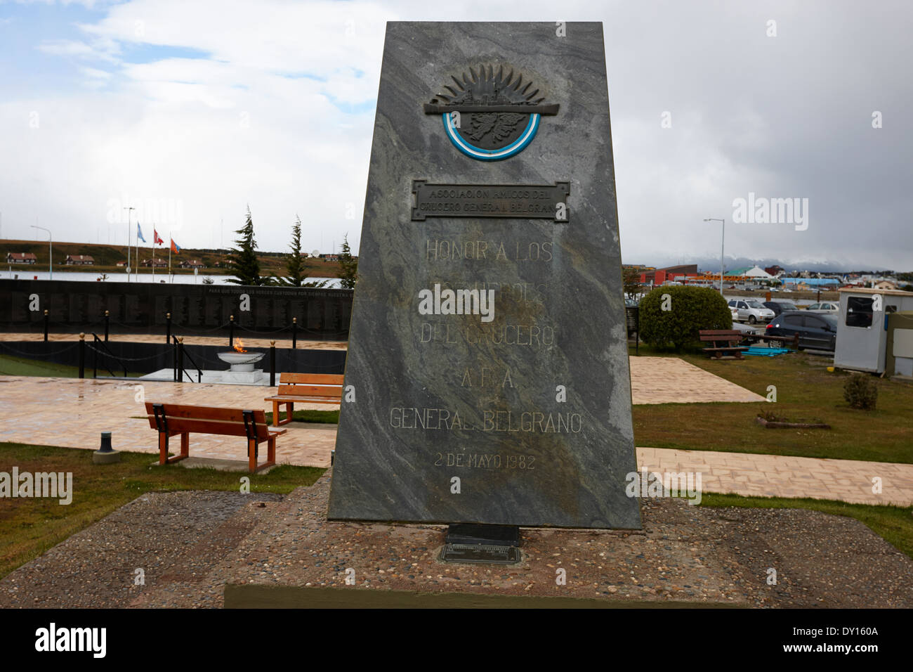 General Belgrano cruiser islas malvinas war memorial ushuaia argentine Banque D'Images
