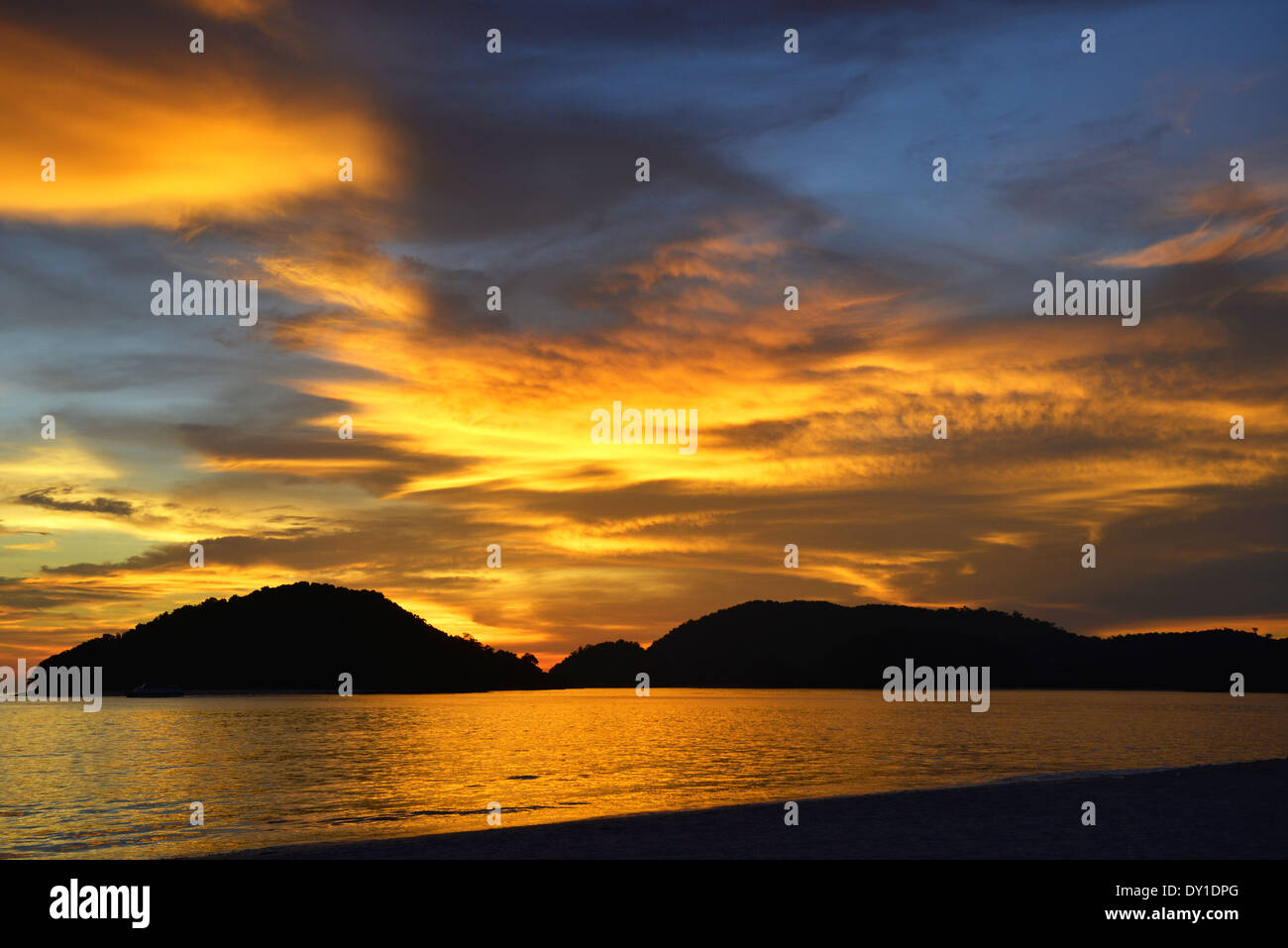 La Malaisie, l'île de Langkawi, Langkawi (Malaisie) au coucher du soleil Banque D'Images