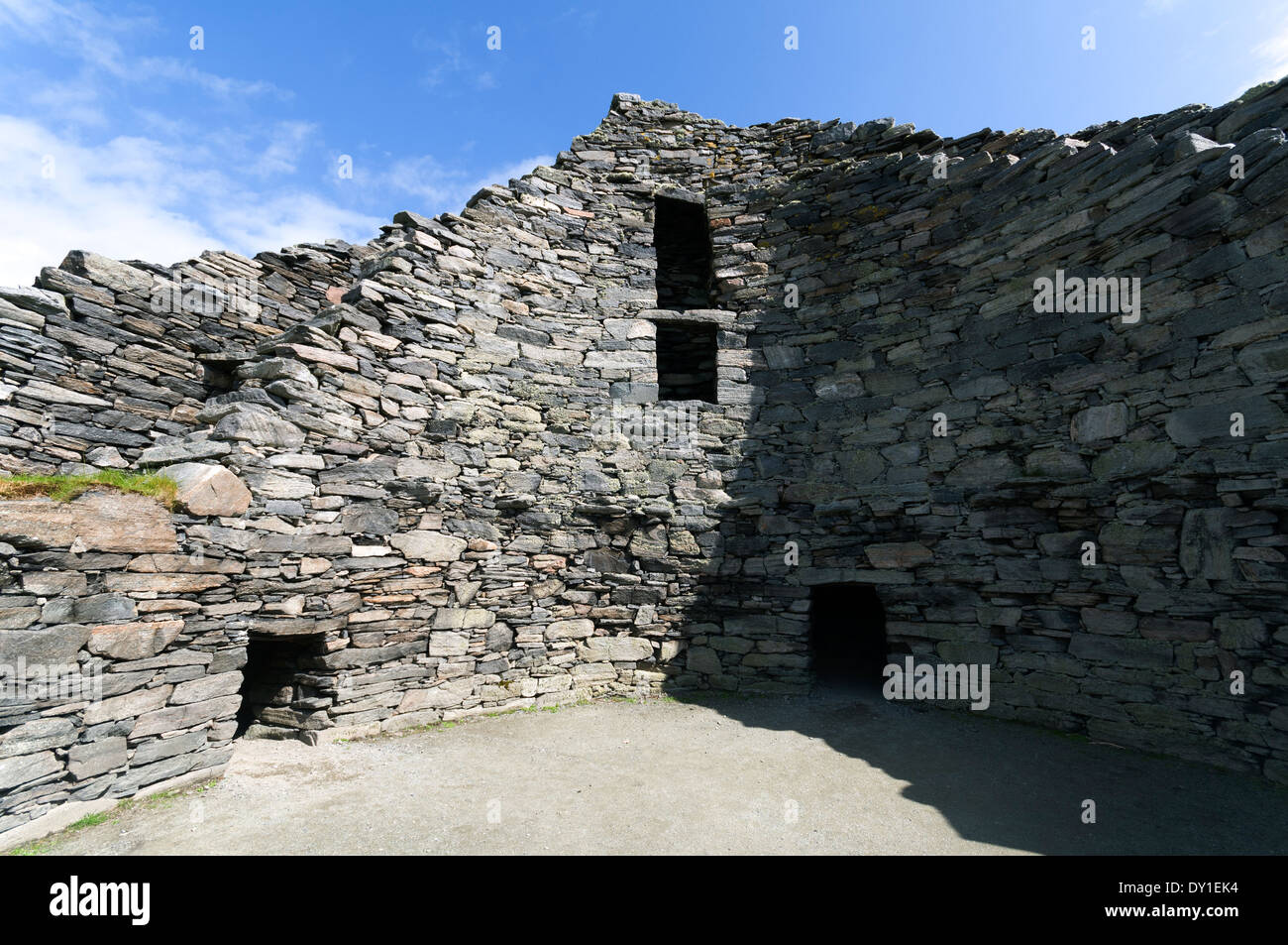 Dun Dun Carloway Broch (Chàlabhaigh), Isle Of Lewis, Western Isles, Ecosse, Royaume-Uni Banque D'Images