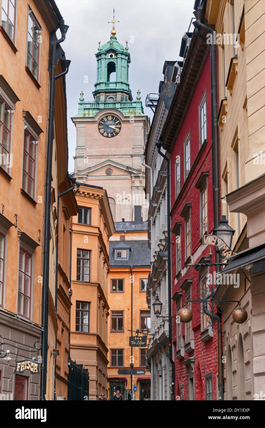 Église de Saint-nicolas aka la grande église Storkyrkan Stockholm Suède Banque D'Images
