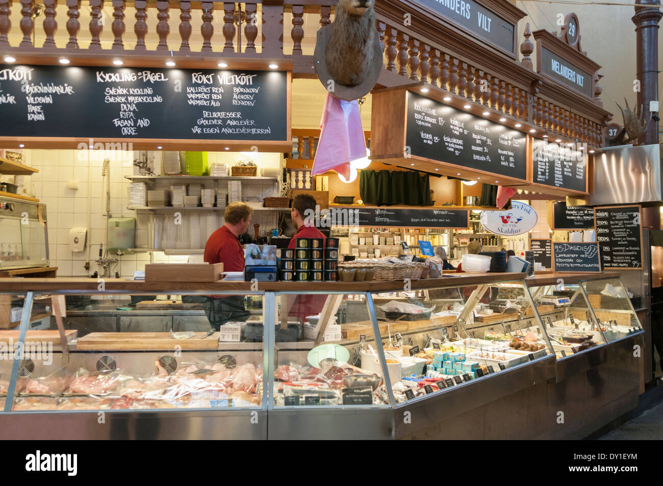 Ostermalm Food Hall Stockholm Suède Banque D'Images