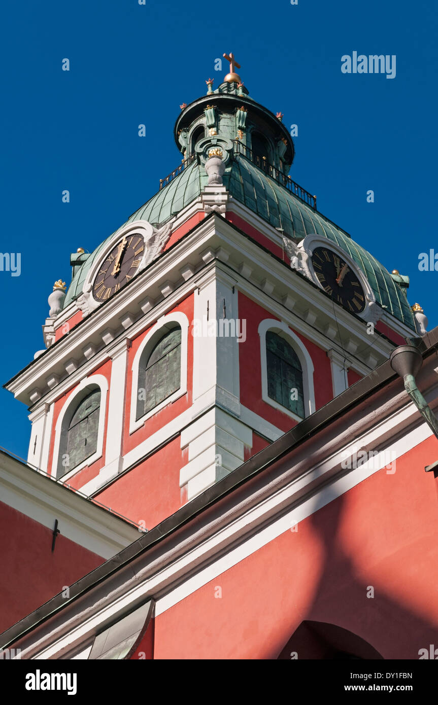 Tour de l'église St Jacob's Stockholm Suède Banque D'Images