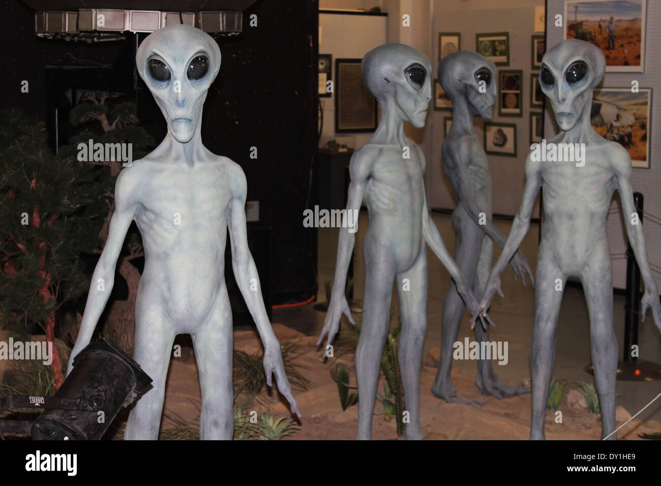 Musée de l'OVNI aliens, Roswell, Nouveau Mexique, USA Banque D'Images