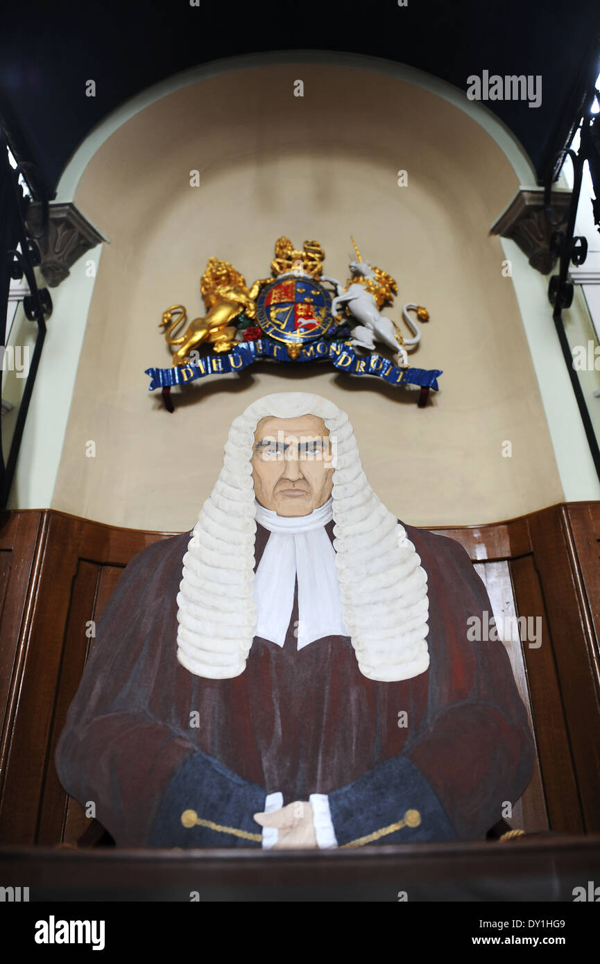 Juge dans un tribunal, juge, Justice, UK Banque D'Images