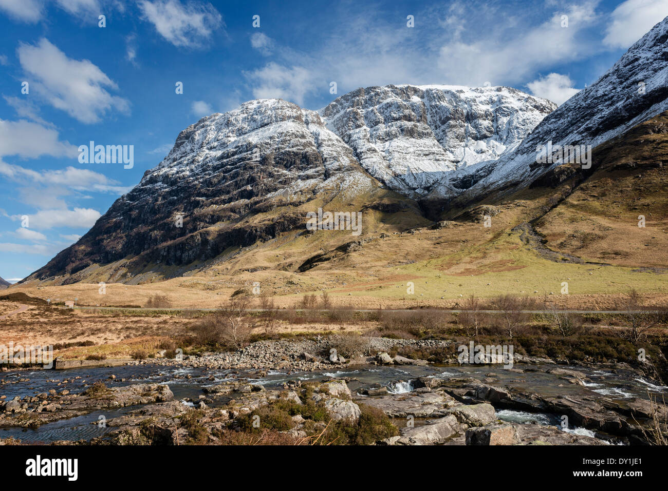 Le grand rocher éperon de Aonach Dubh dans Glen Coe Banque D'Images