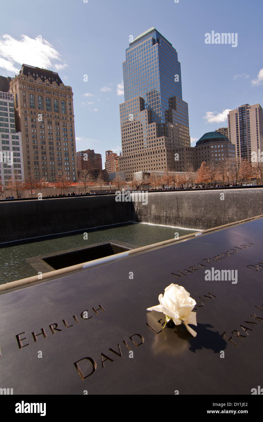 911 New York 24.03.2014 Memorial Banque D'Images