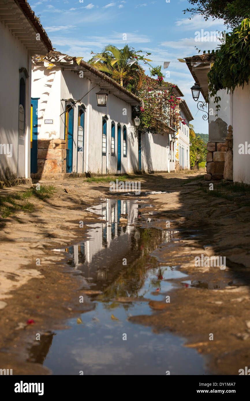 Paraty, centre historique colonial, Costa Verde, Rio de Janeiro, Brésil Banque D'Images