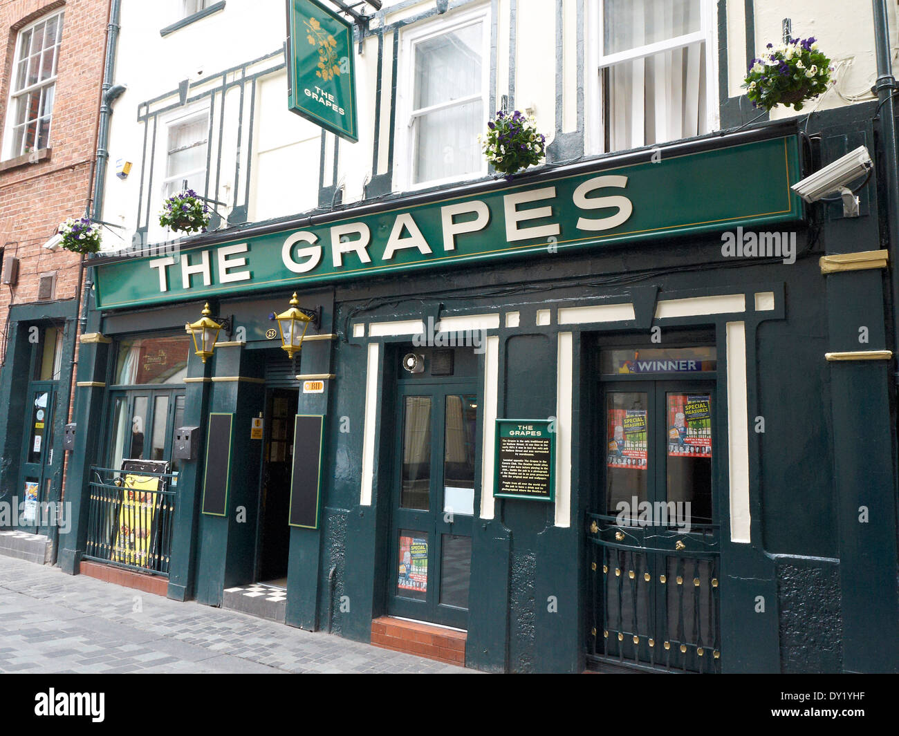 Les raisins pub dans Mathew Street Liverpool UK Banque D'Images