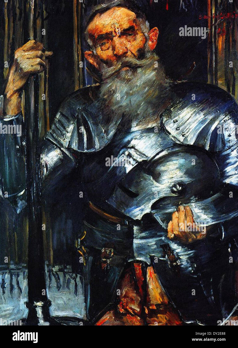 Lovis Corinth vieil homme en armure Banque D'Images