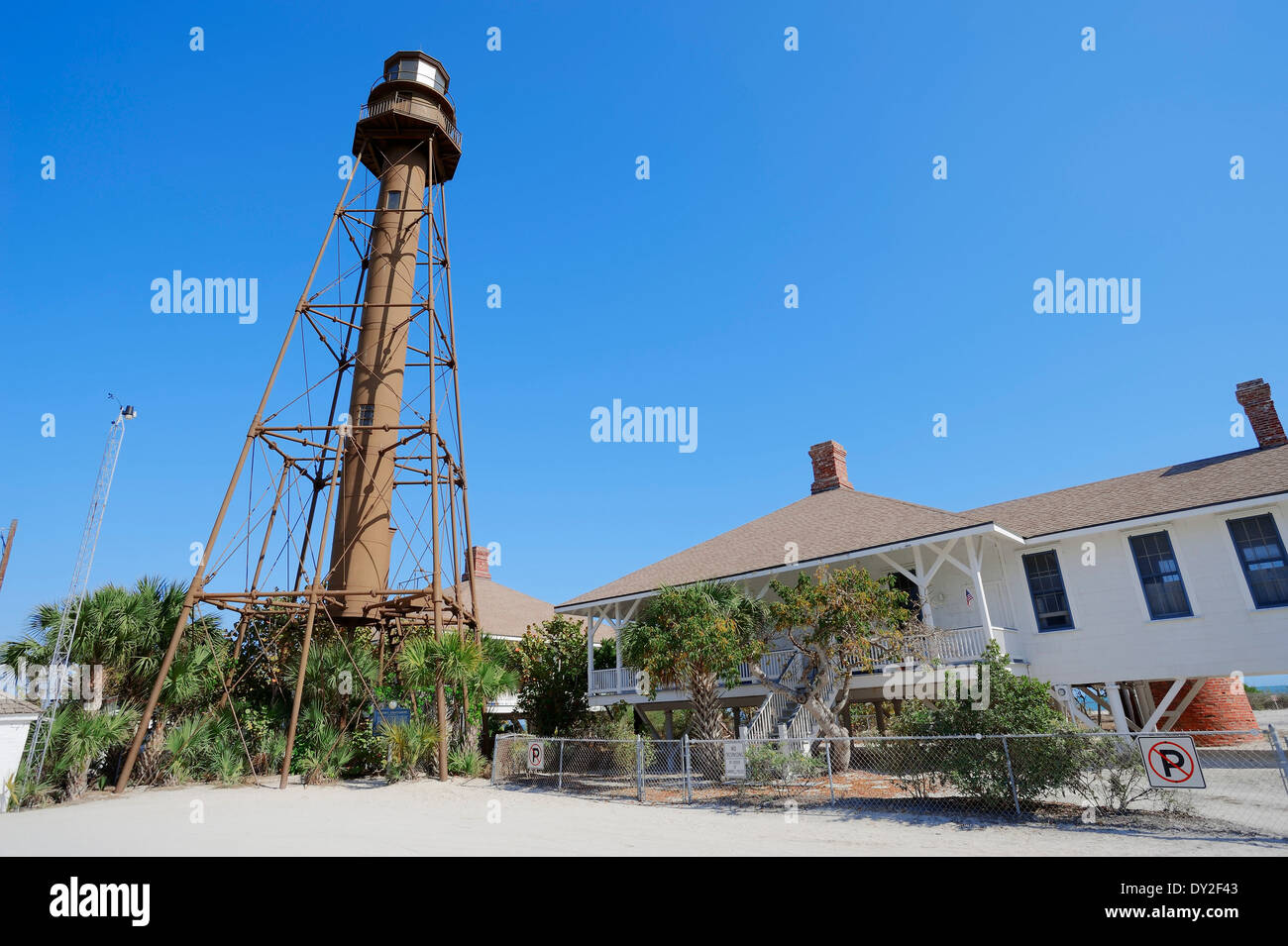 Phare de Sanibel, Sanibel Island, Floride, USA Banque D'Images