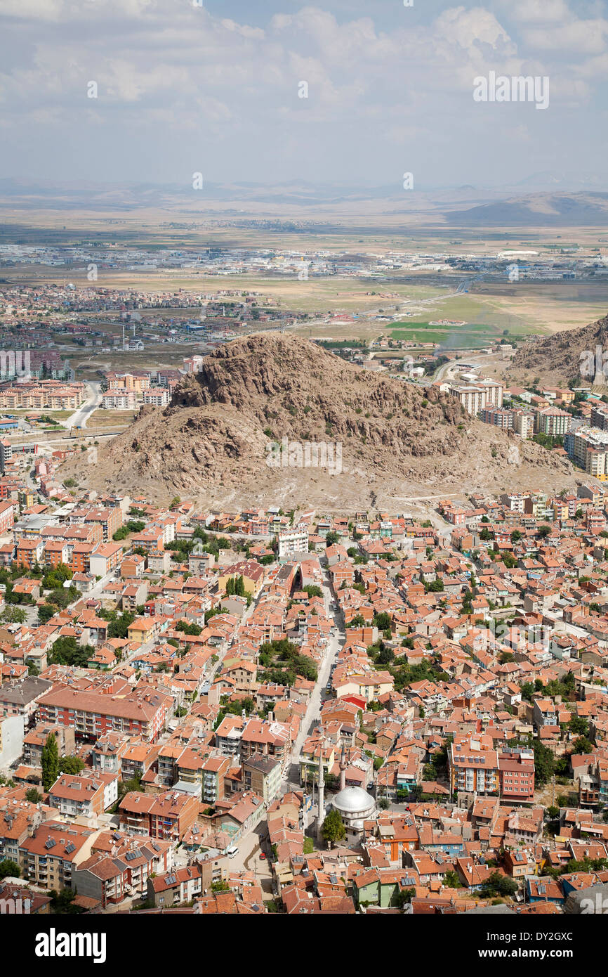 vue depuis le château, afyon, anatolie, turquie, asie Banque D'Images