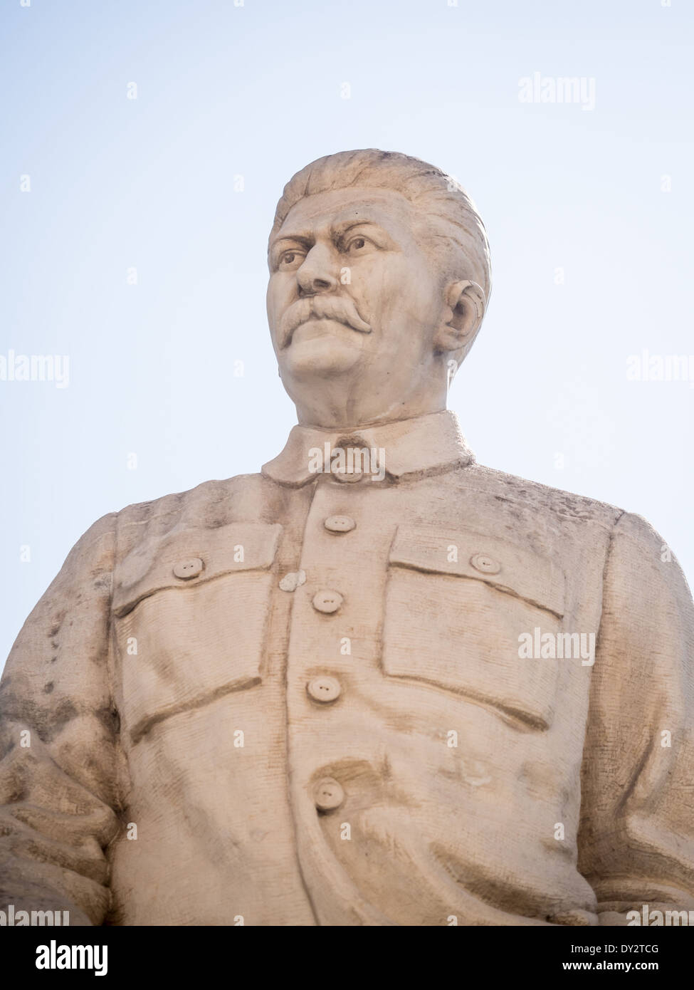 Monument de Staline sur l'avant du musée de Staline à Gori, en Géorgie. Banque D'Images