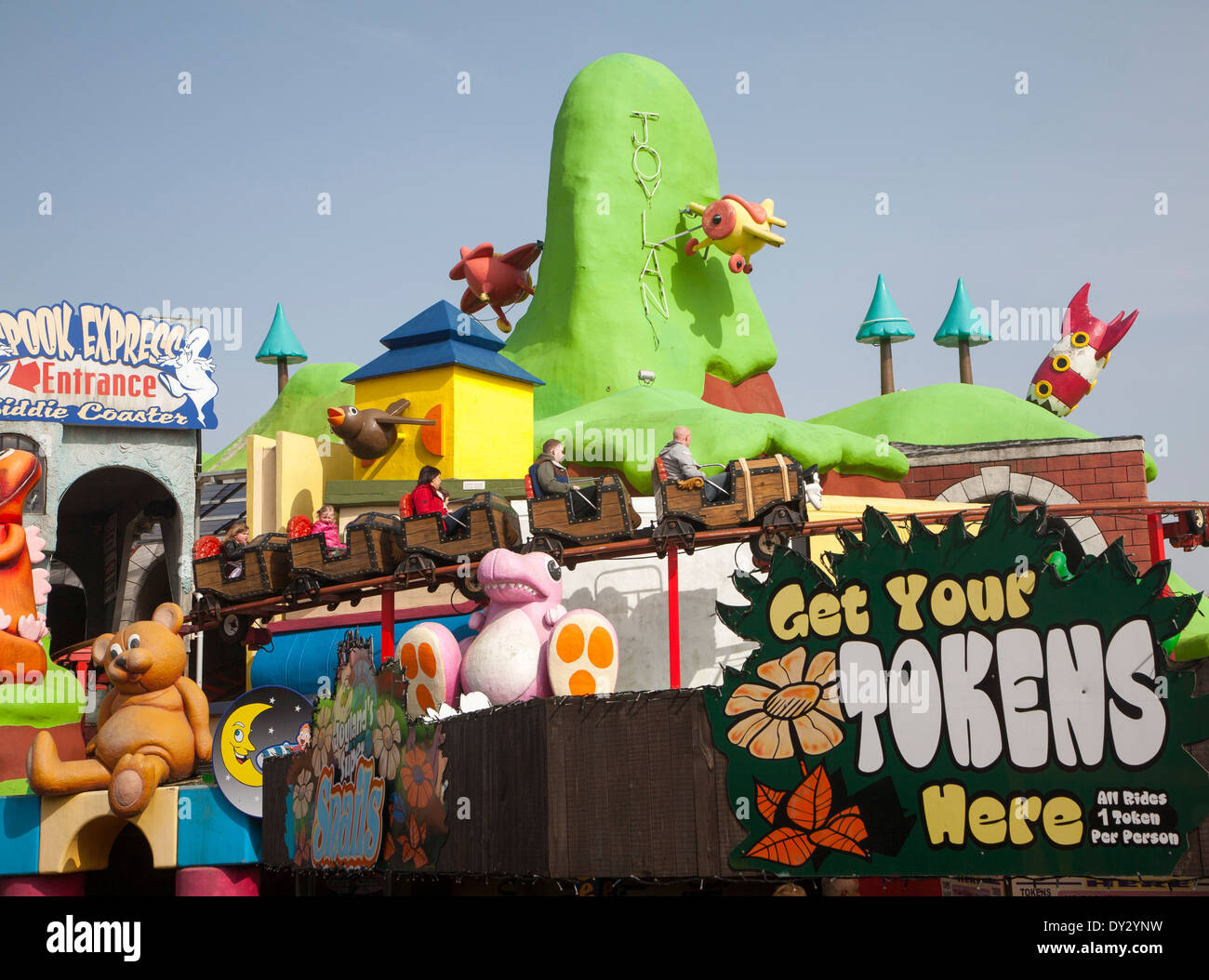 Parc d'amusement pour enfants Joyland attraction loisirs sur le front, Great Yarmouth, Norfolk, Angleterre Banque D'Images