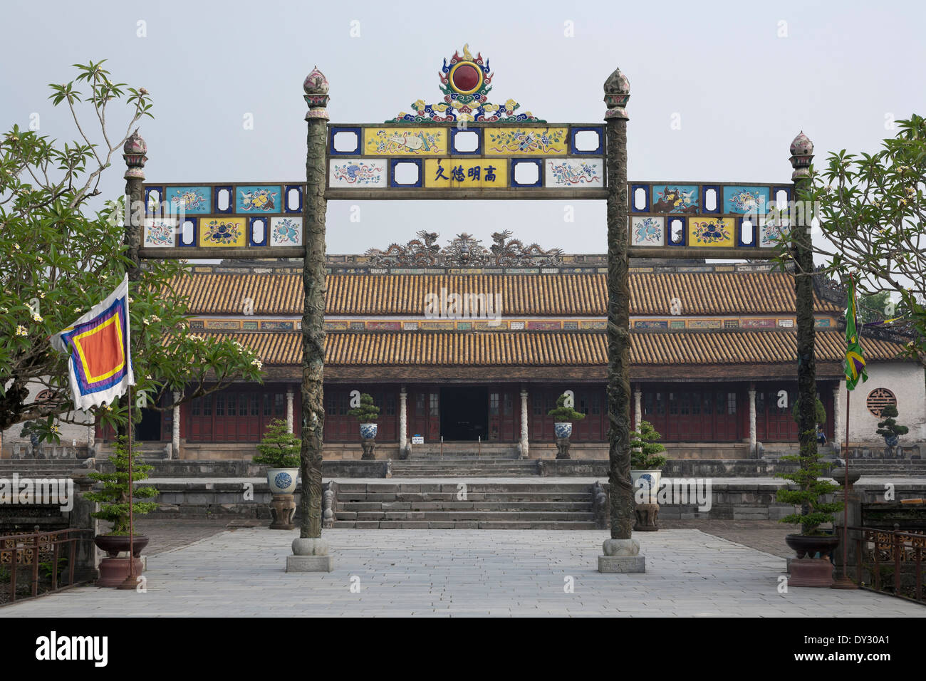 Hue, Vietnam, Asie du sud-est. Le Palais Thai Hoa dans la ville impériale Banque D'Images