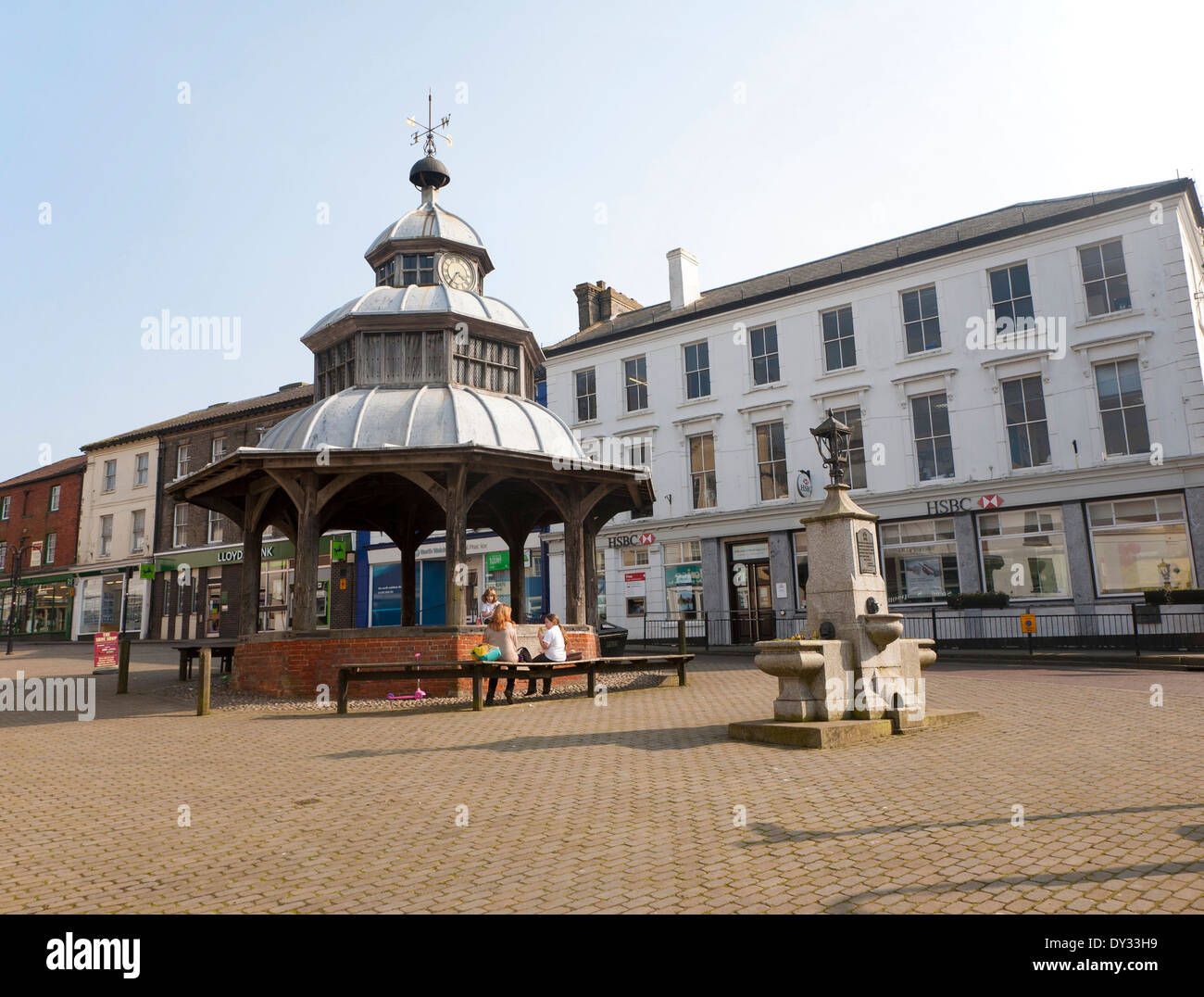 Xvie siècle croix marché à North Walsham, Norfolk, Angleterre Banque D'Images