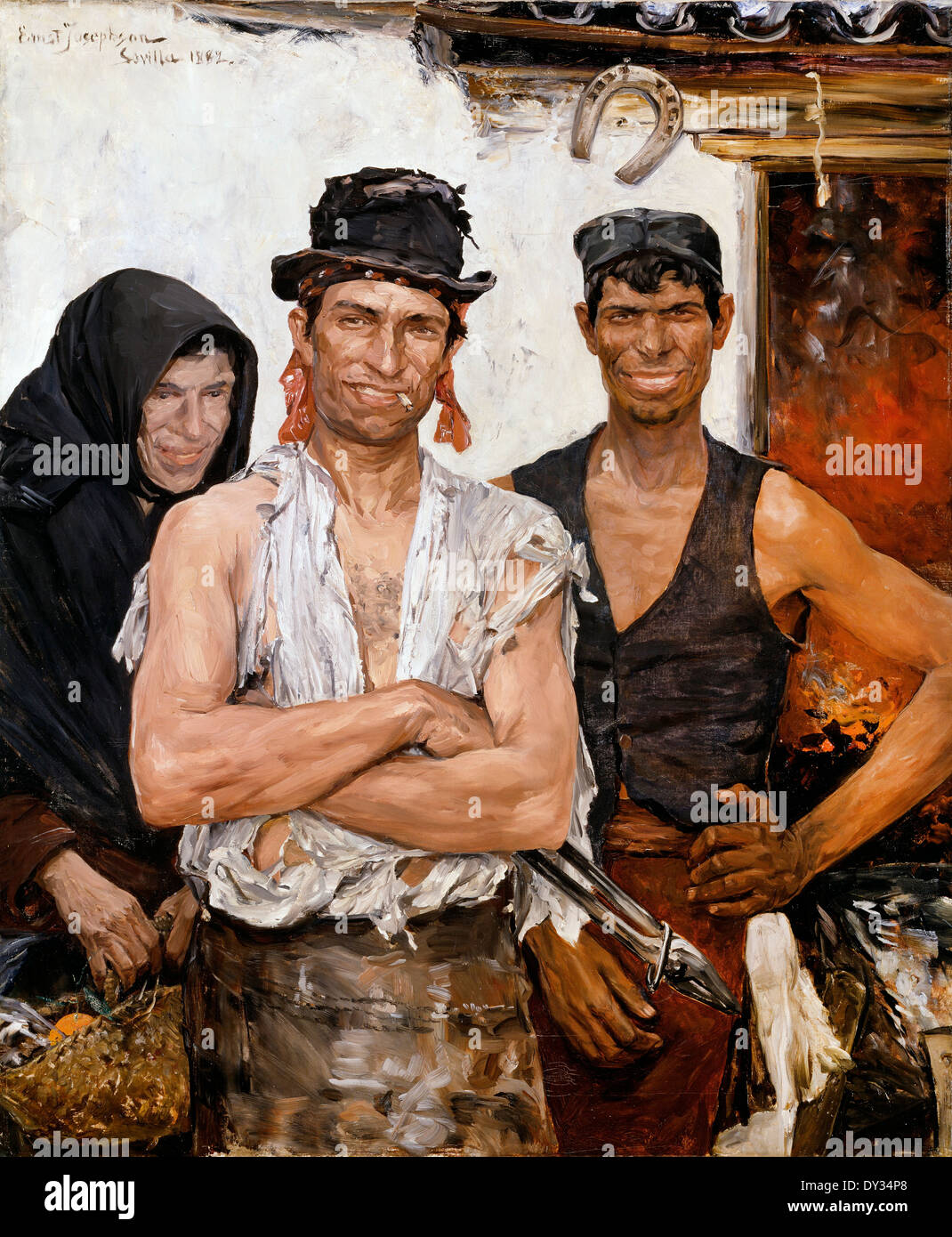 Ernst Josephson, forgerons espagnol 1882 Huile sur toile. Le Musée National d'Art, Architecture et design, la Norvège. Banque D'Images