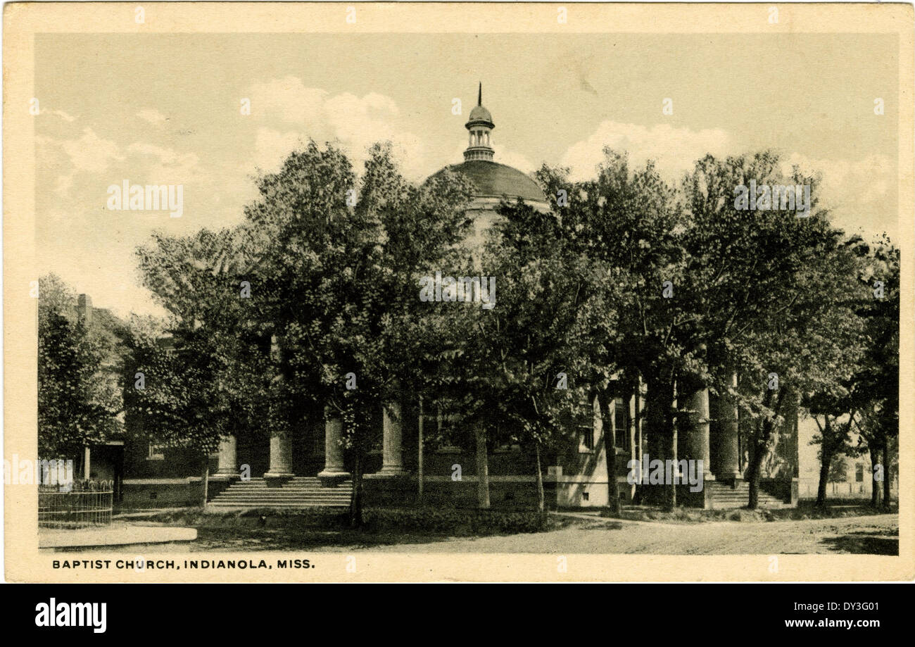 Église baptiste, Indianola, Miss. Banque D'Images