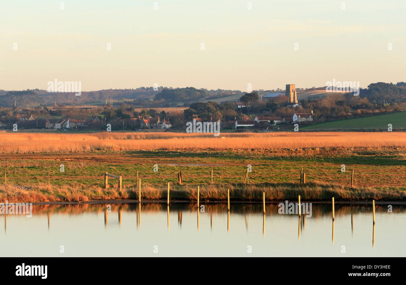 Le village de Salthouse sur la côte nord du comté de Norfolk. Banque D'Images