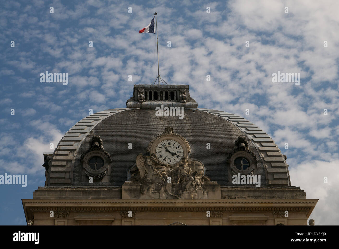 La photo de l'école militaire à Paris, à côté du champ de Mars Banque D'Images