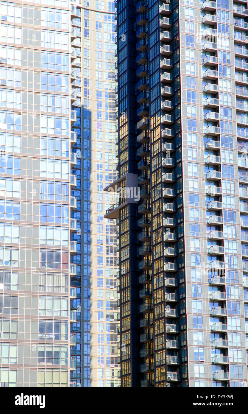 Condo moderne bâtiment dans le centre-ville de Toronto, Canada Banque D'Images