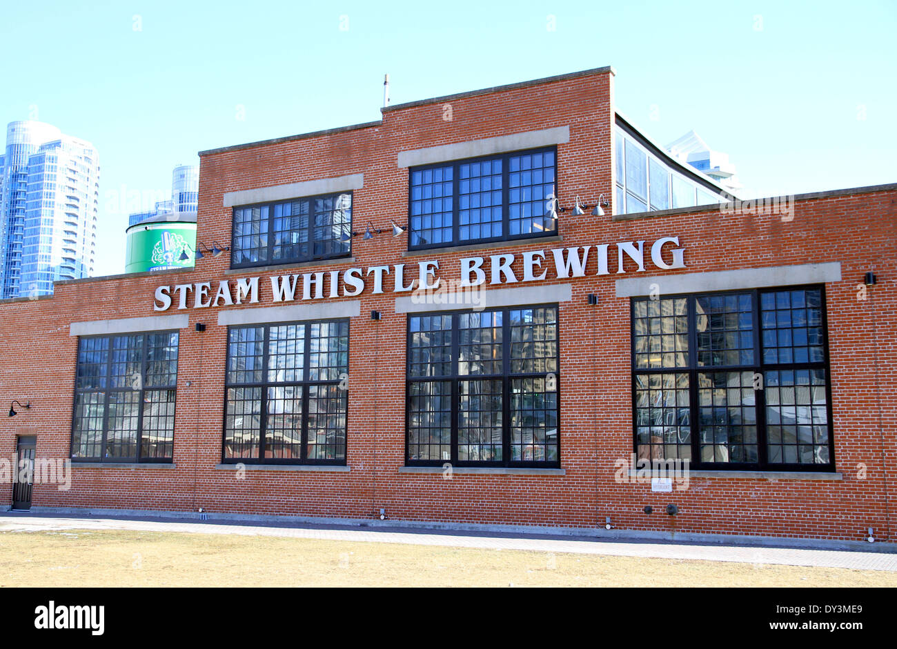 La brasserie Steam Whistle Building à Toronto, Canada Banque D'Images