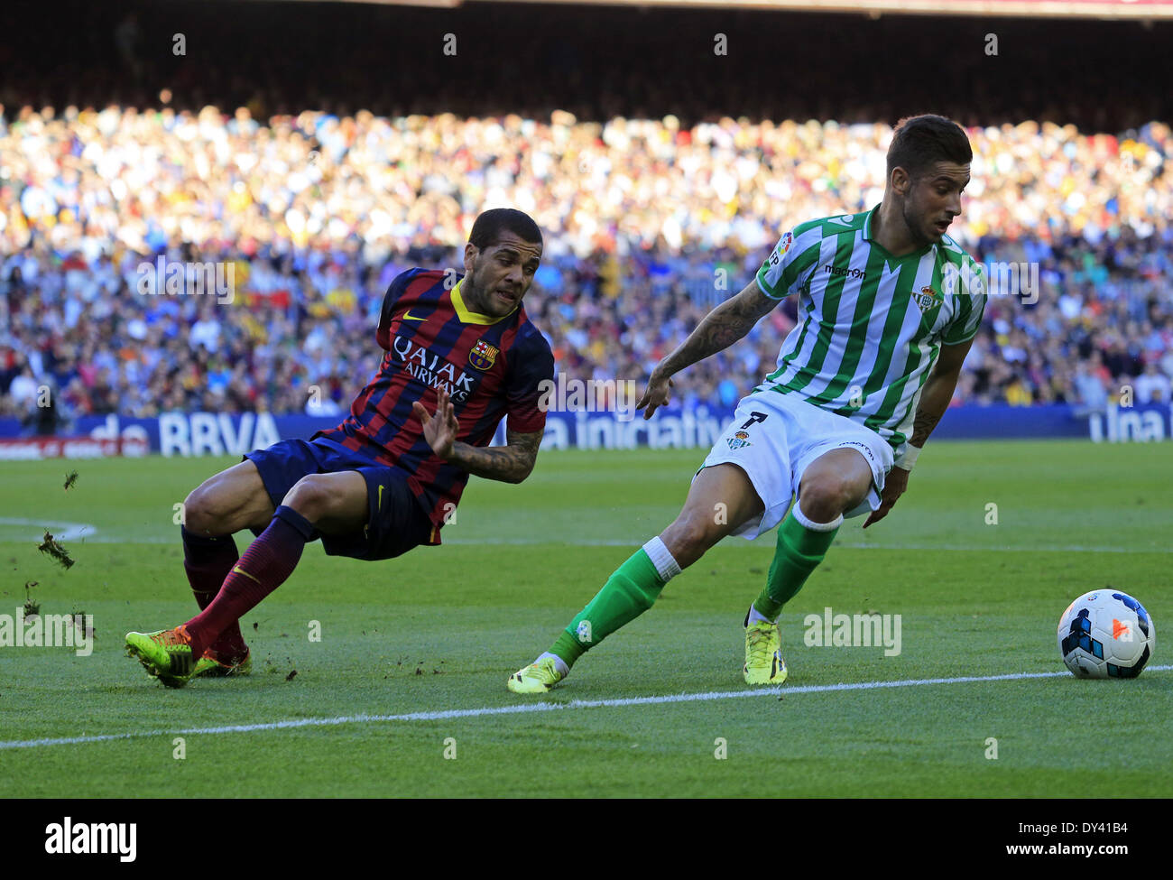 Barcelone, Espagne. 5ème apr 2014. Diego Alves Vadillo et dans le match entre le FC Barcelone et le Betis pour la semaine 32 de la ligue espagnole, joué au Camp Nou le 5 avril, 2014. Photo : Joan Valls/Urbanandsport Nurphoto /. Credit : Joan Valls/NurPhoto ZUMAPRESS.com/Alamy/Live News Banque D'Images