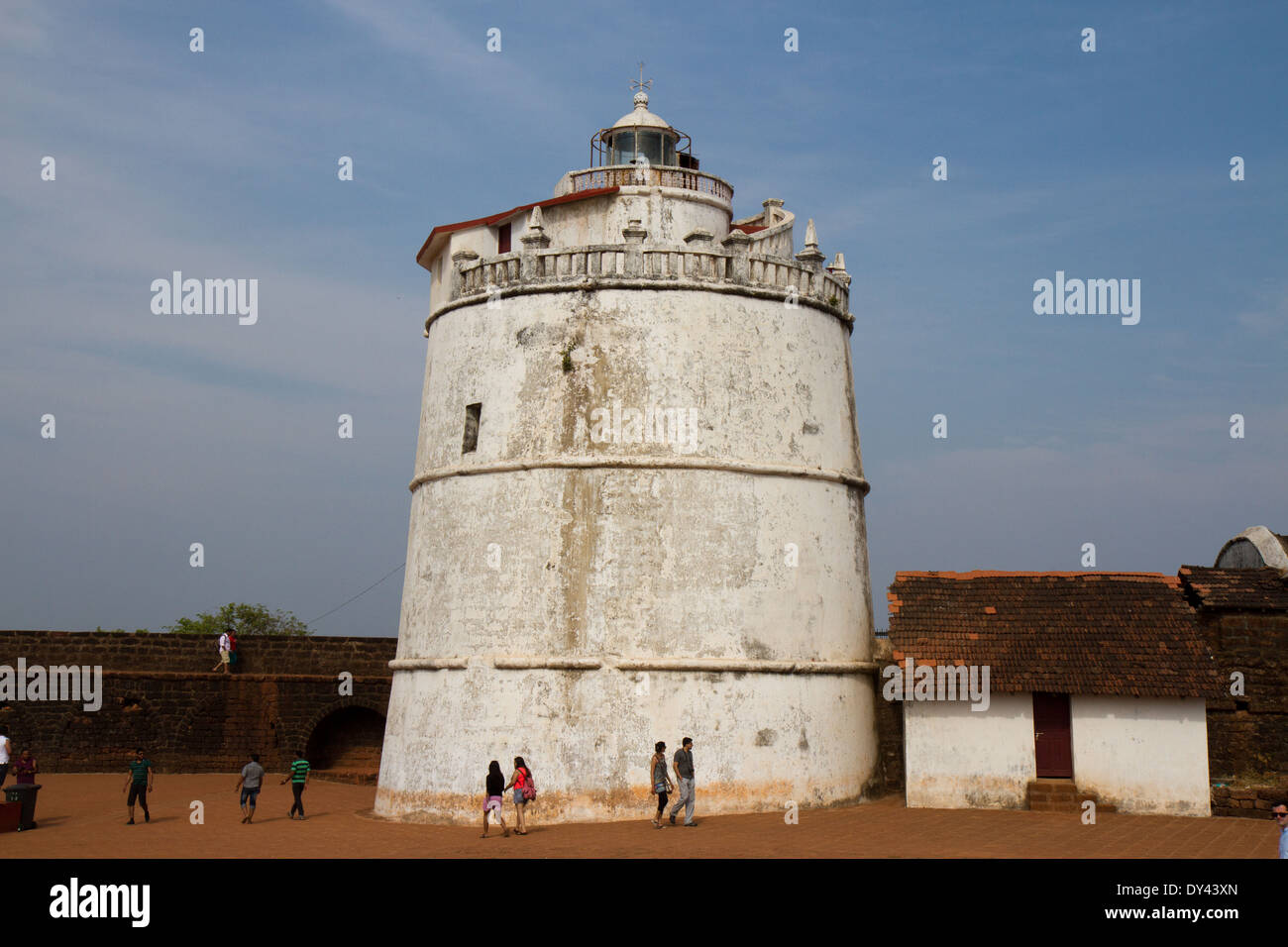 Phare de Fort Aguada, Goa, Inde Banque D'Images