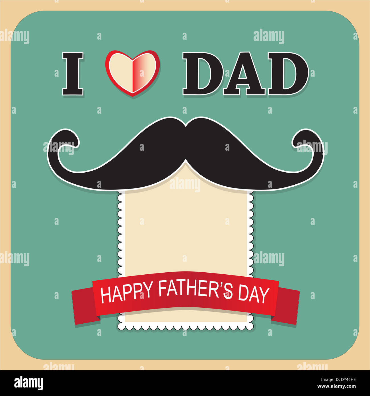 Cartes de voeux Fête des Pères heureux Banque D'Images