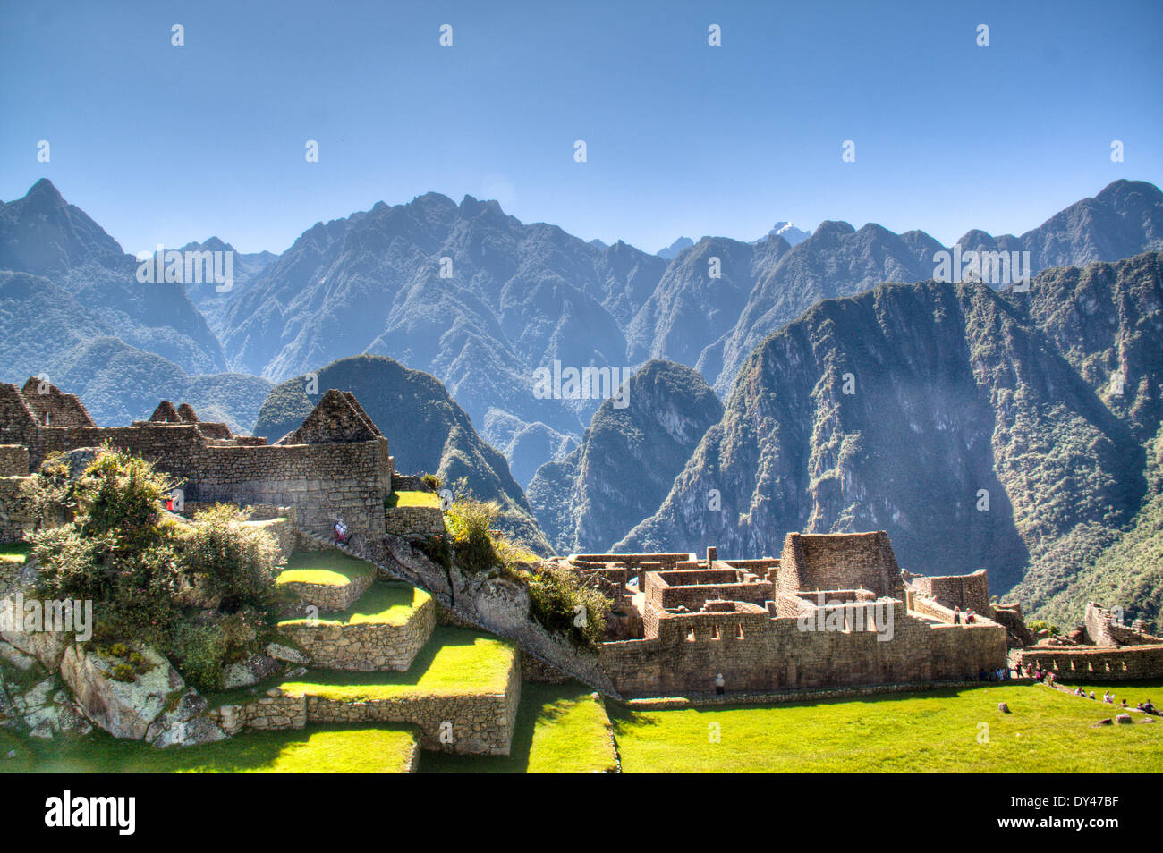 Machu Picchu dans la vallée sacrée du Pérou Banque D'Images