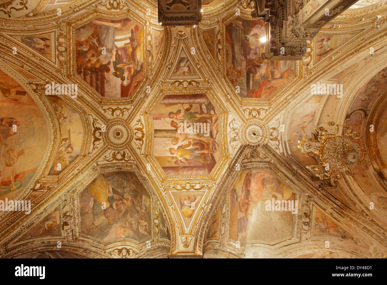 La crypte de Saint André à la Cathédrale d'Amalfi, Ravello, Italie Banque D'Images