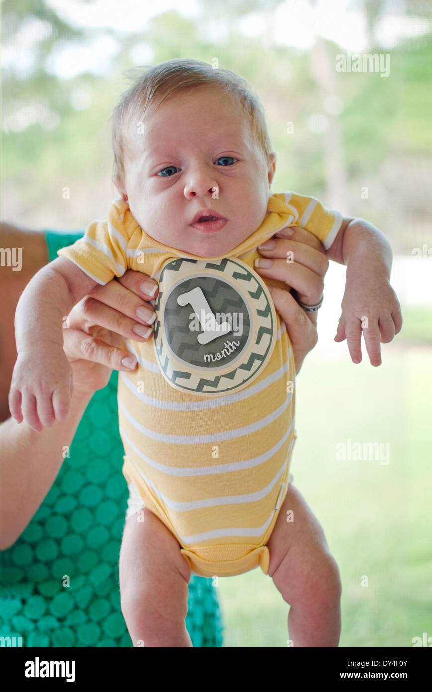 Bébé de 1 mois Banque D'Images