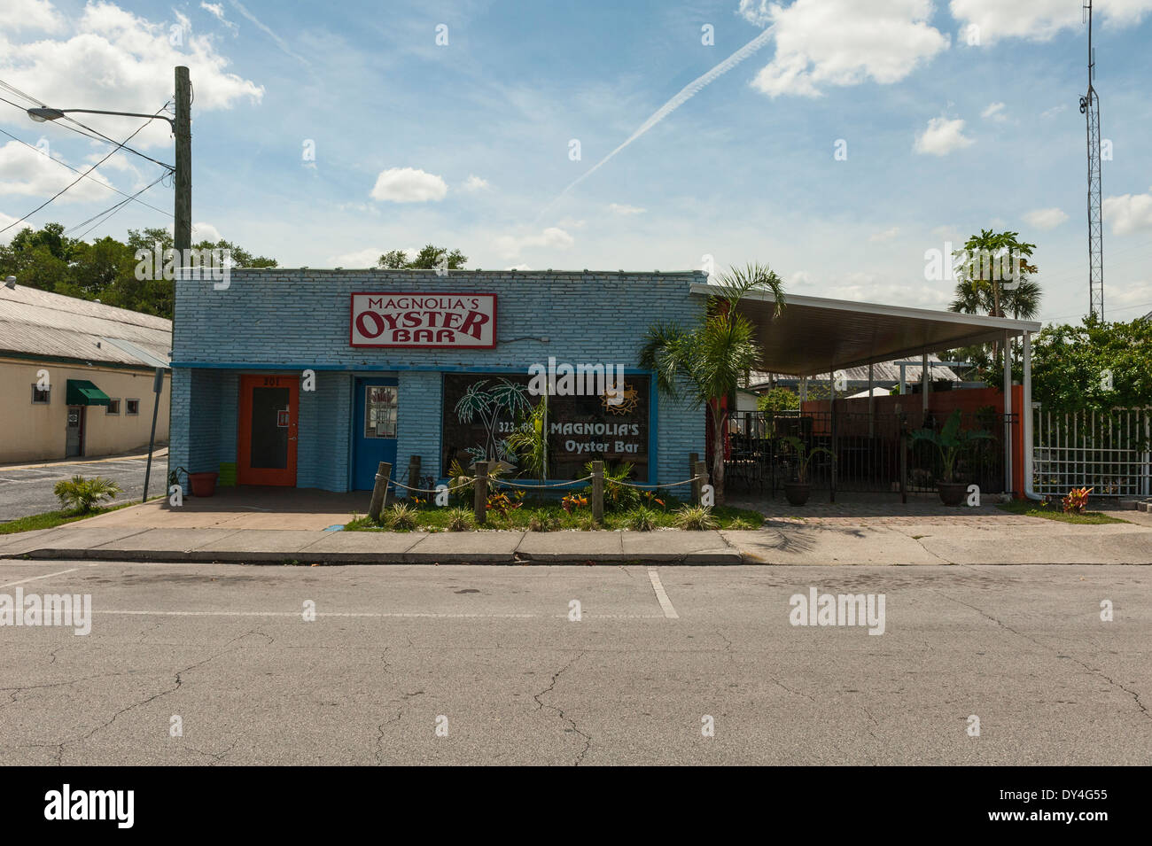 L'Oyster Bar Storefront à Leesburg, en Floride Banque D'Images