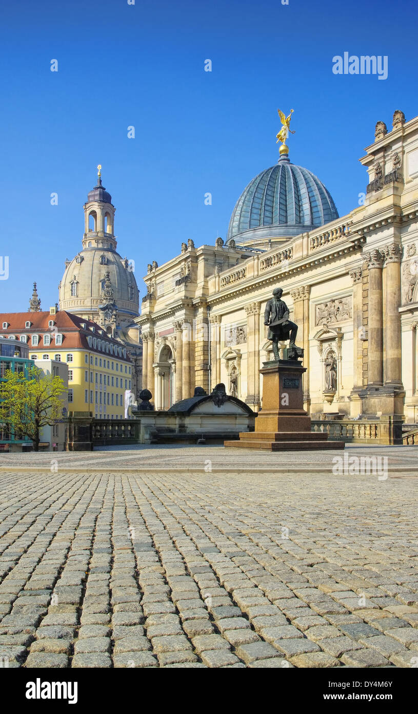 Frauenkirche de Dresde - Dresden église Notre Dame 32 Banque D'Images