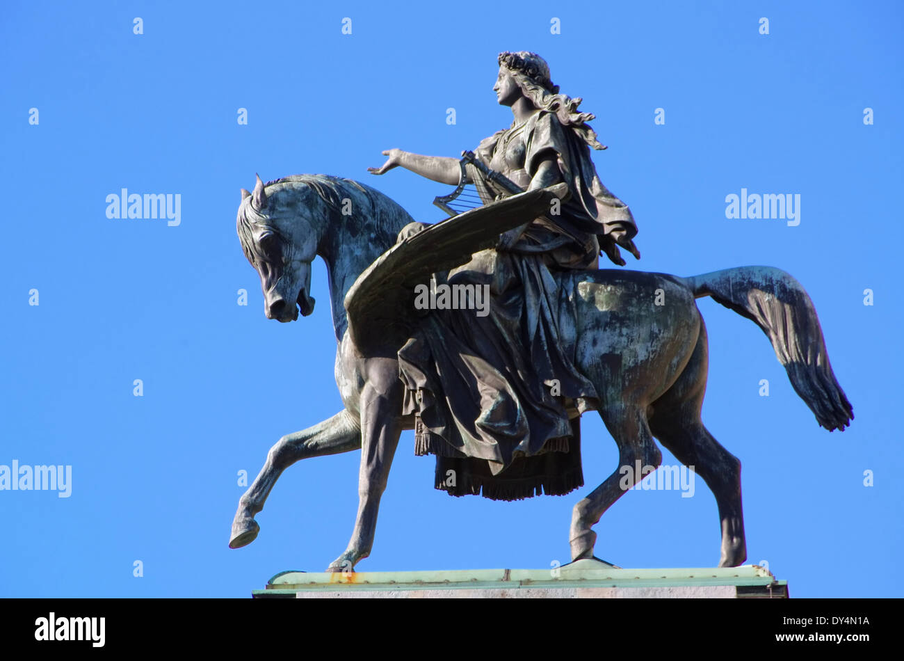 Staatsoper Wien - Statue statue de l'Opéra de Vienne 01 Banque D'Images