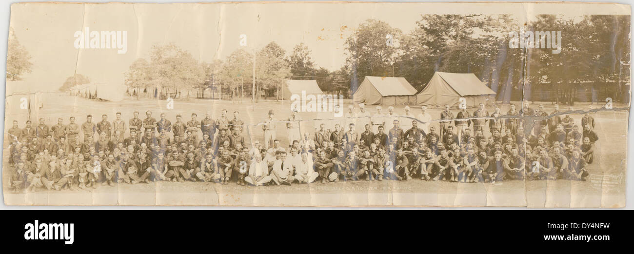 C.C.C. Co. 1484 'Camp Jeff Davis - four, au Mississippi - 20 septembre 1933 - 1er lieutenant G. R. Tucker - C. A. COMDG. Banque D'Images