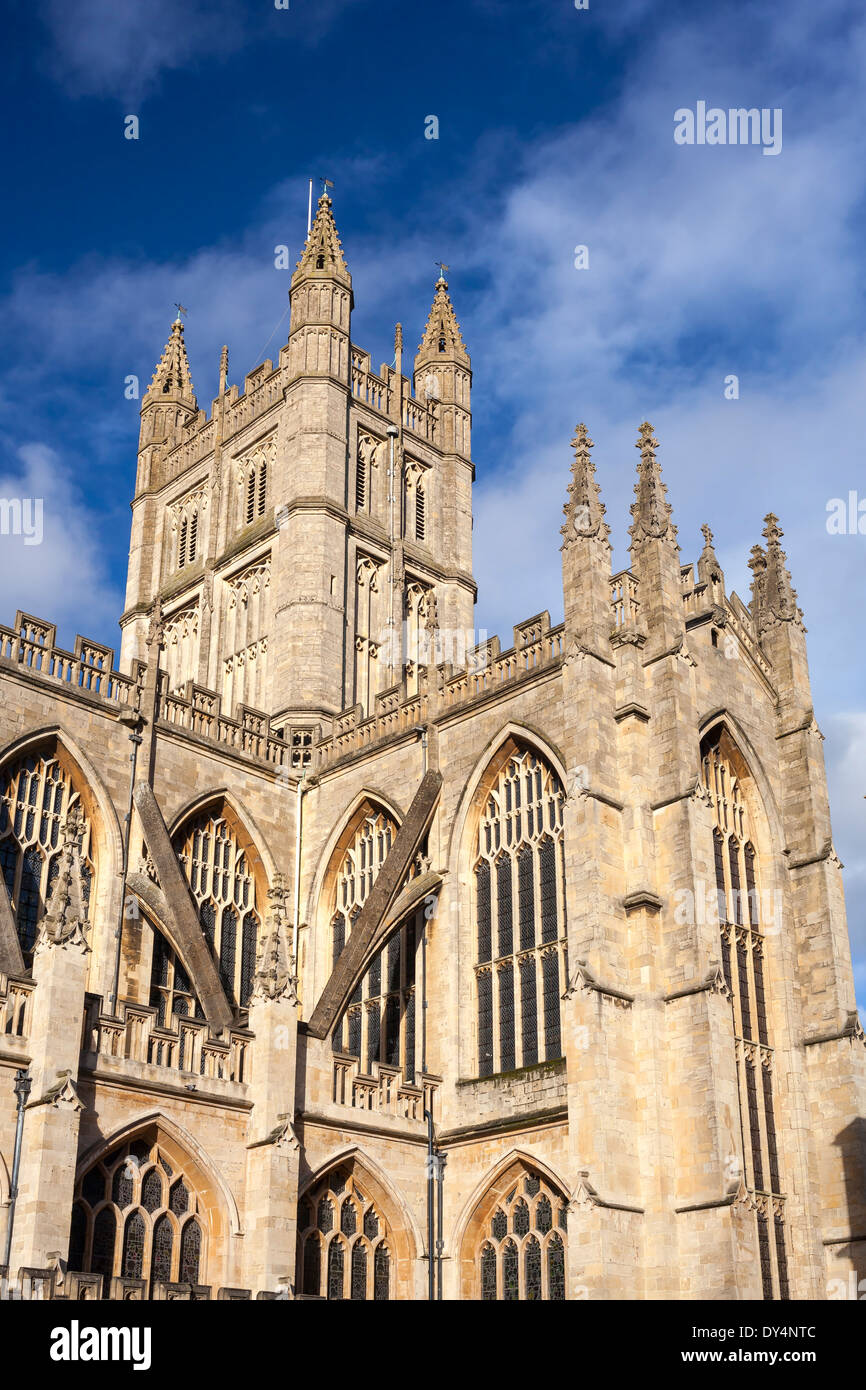 L'église de l'abbaye de Saint Pierre et Saint Paul, baignoire, communément connu sous le nom de l'abbaye de Bath, Somerset, Angleterre Angleterre Europe Banque D'Images