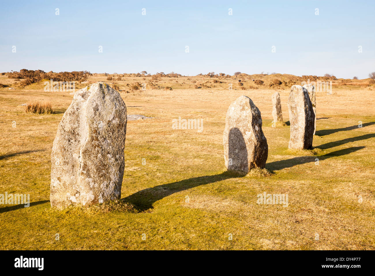 The Hurlers Bronze Age stone circle à laquais près de Liskeard Cornwall England UK Europe Banque D'Images