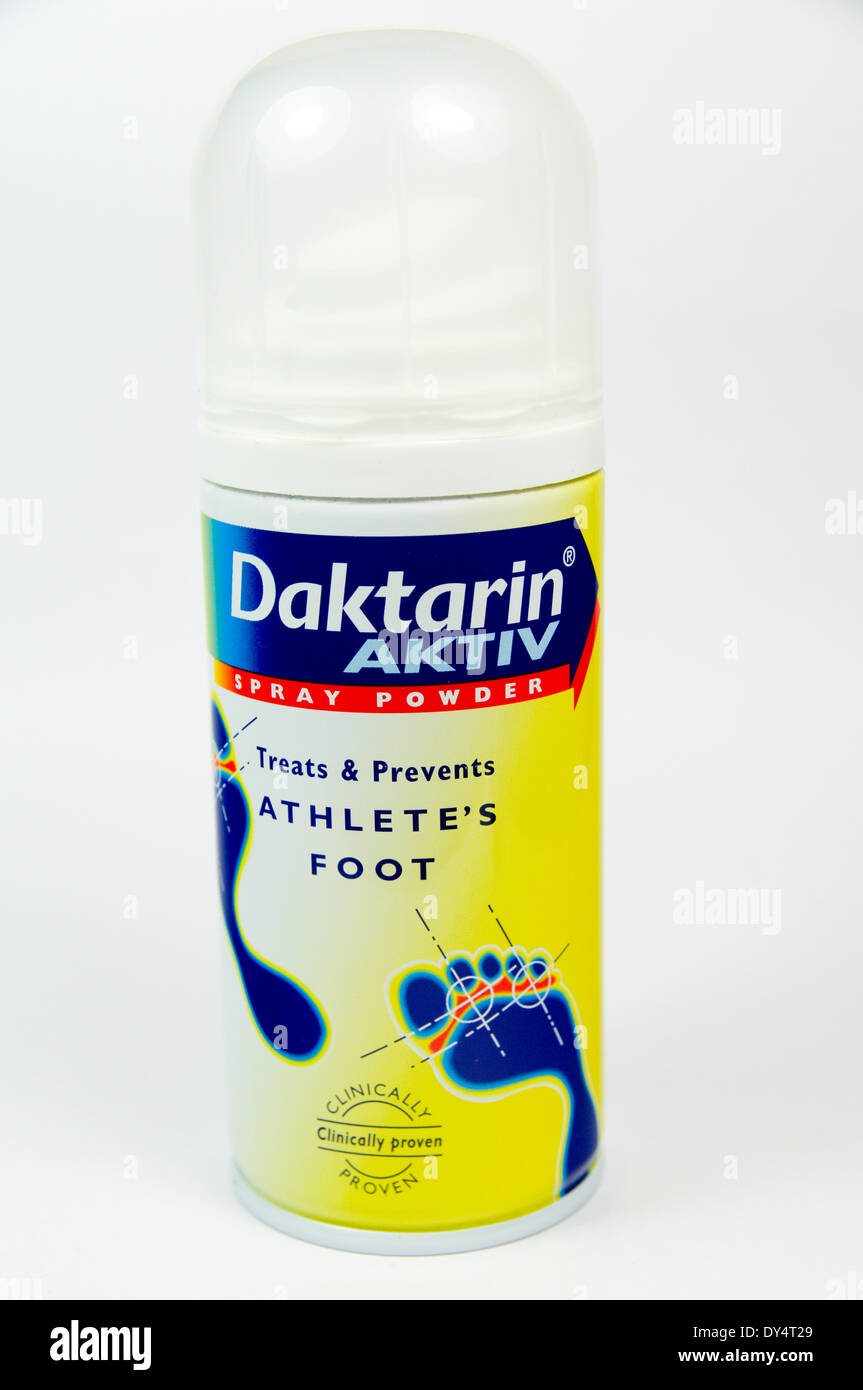Atheletes Daktarin Spray pieds Photo Stock - Alamy