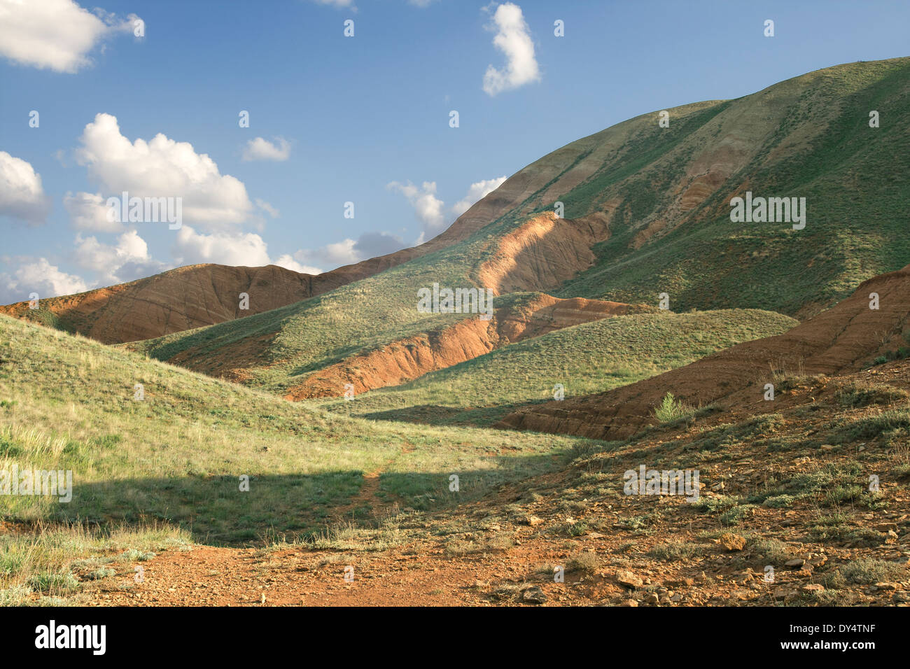 Bogdo Big Mountain, frontière de la Russie et le Kazakhstan Banque D'Images