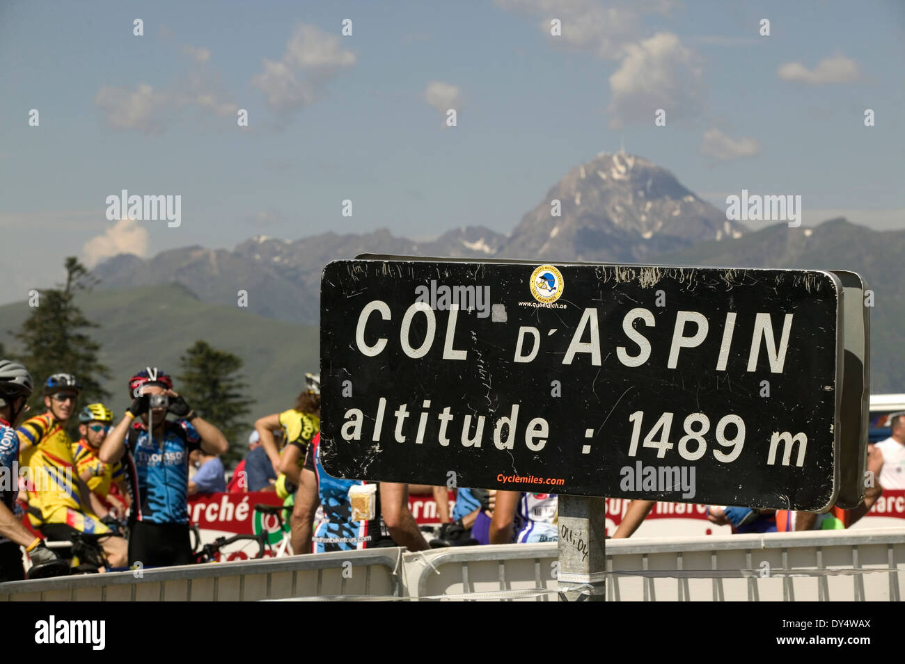 2004 Tour de France Stage 12 Col d'Aspin Banque D'Images