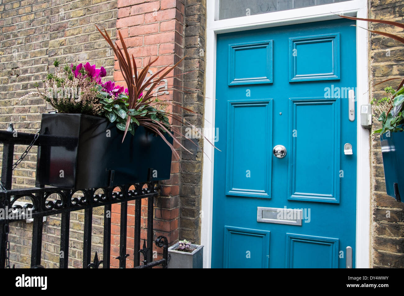 Porte Bleue, Marylebone Londres Angleterre Royaume-Uni UK Banque D'Images