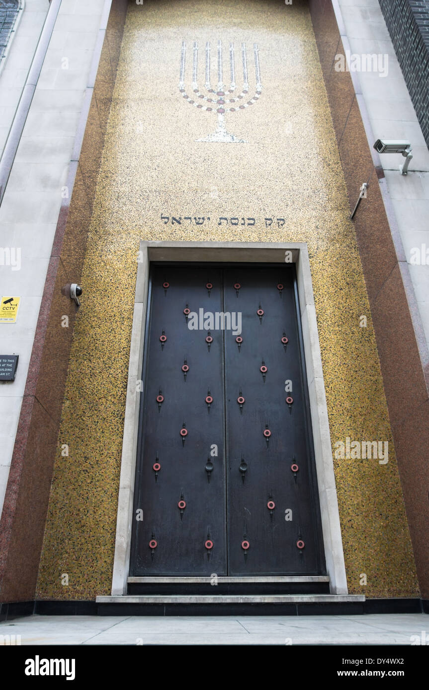 Synagogue Centrale sur Great Portland Street, Londres Angleterre Royaume-Uni UK Banque D'Images