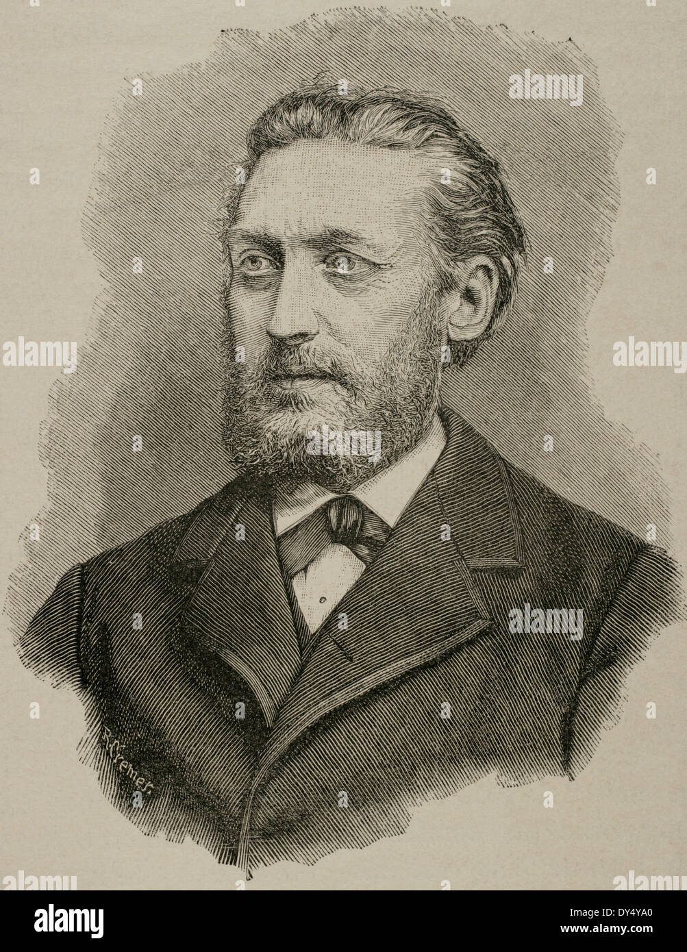 William de Kardorff (1828-1907). Homme politique prussien. La gravure. L'histoire universelle, 1885. Banque D'Images