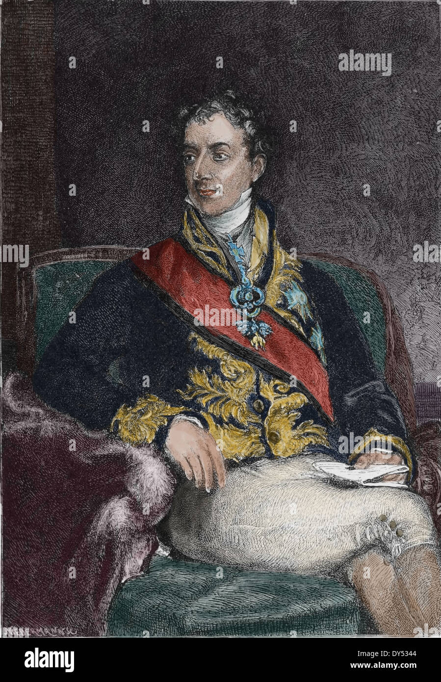 Klemens von Metternich (1773-1859). Homme politique autrichien Banque D'Images