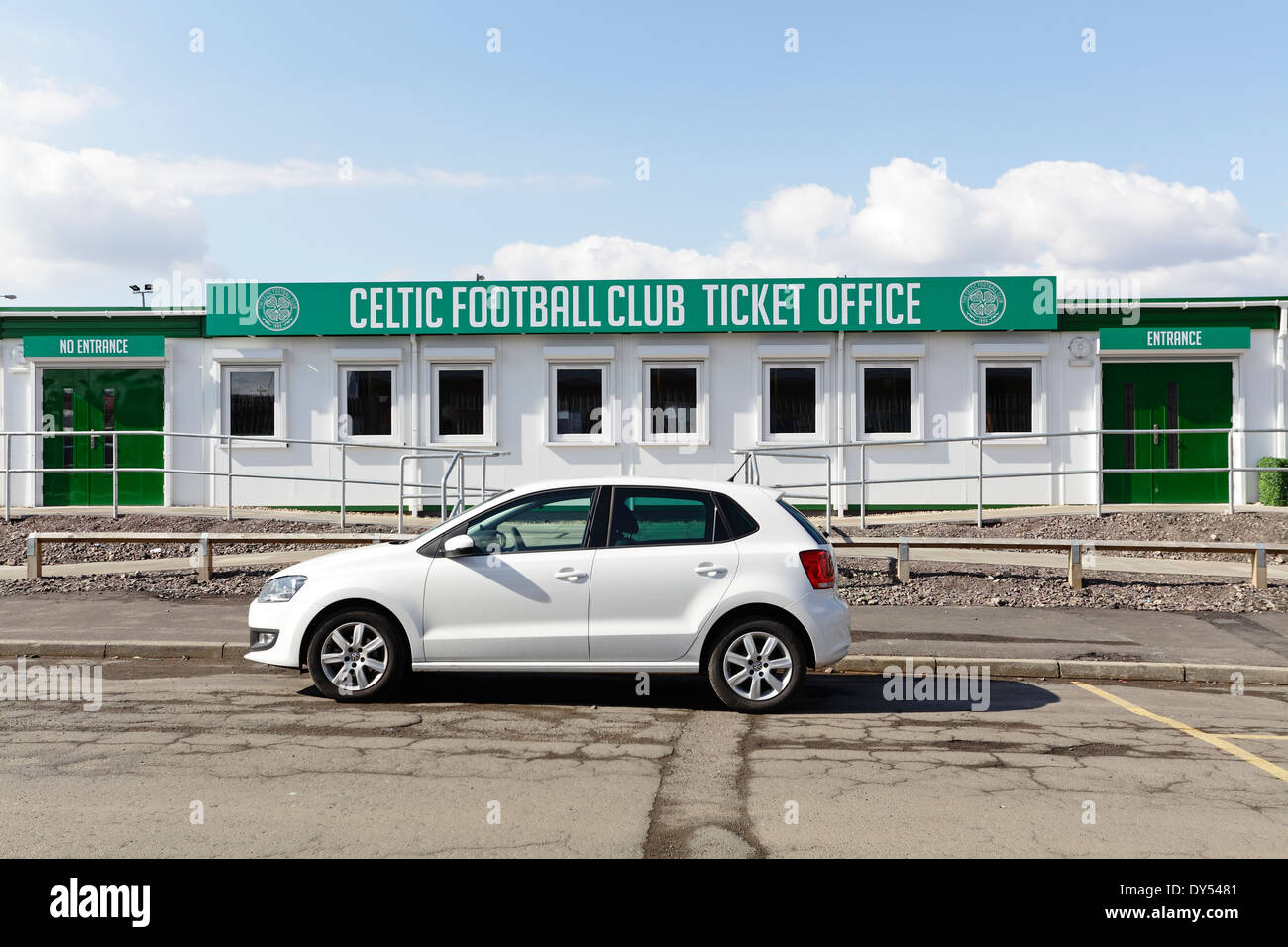 Le Celtic Football Club Le bureau de vente des billets, Glasgow, Écosse, Royaume-Uni Banque D'Images