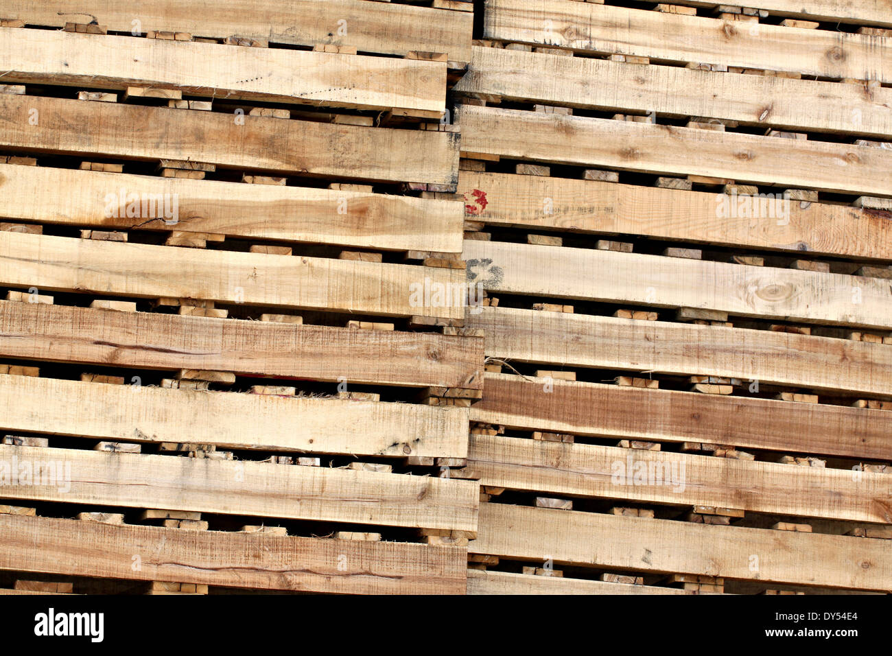La texture en bois de palettes pour l'arrière-plan. Banque D'Images