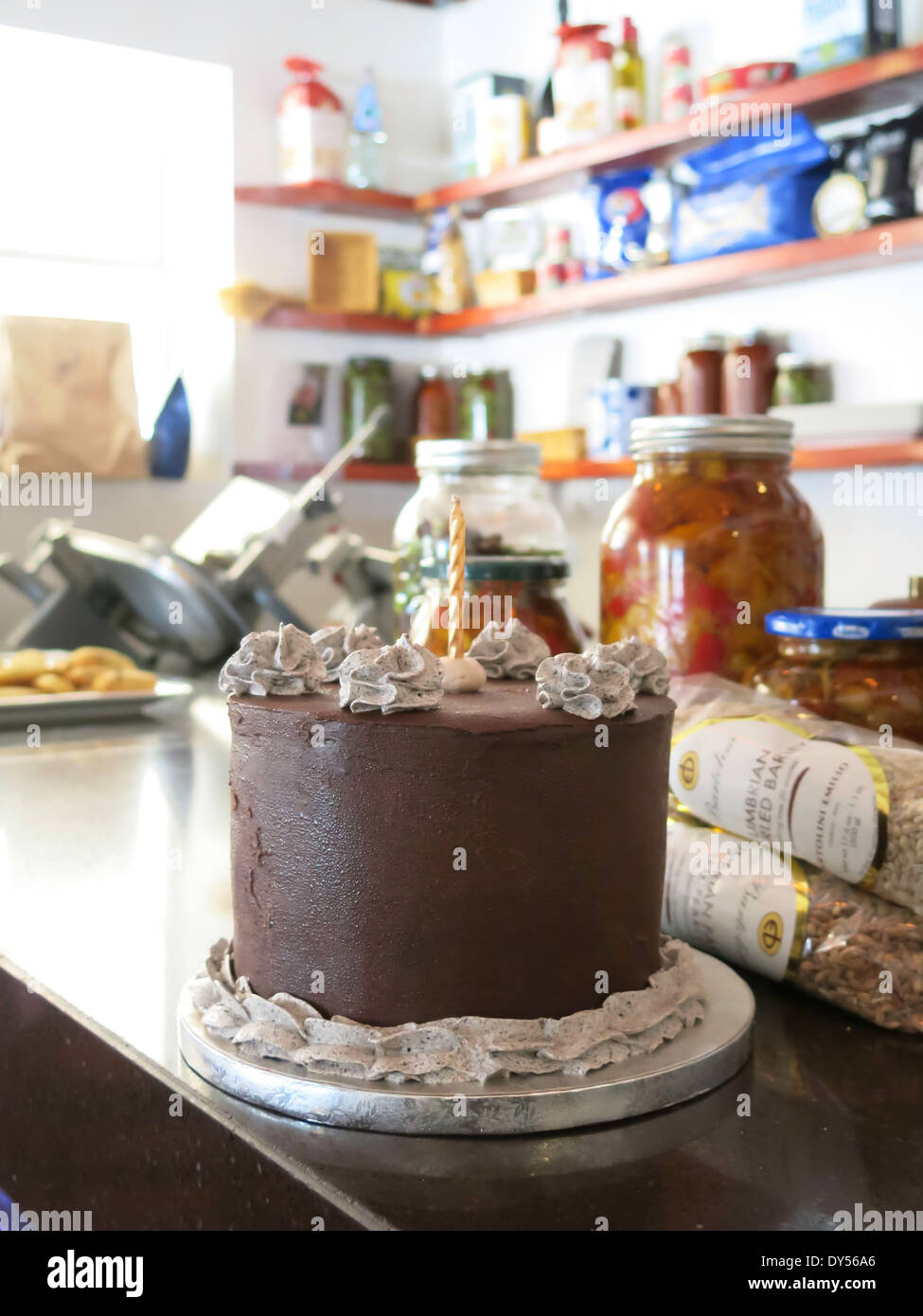 La Préparation Le italien rustique décoratif, Via Verdi Cucina Rustica, Miami, FL Banque D'Images