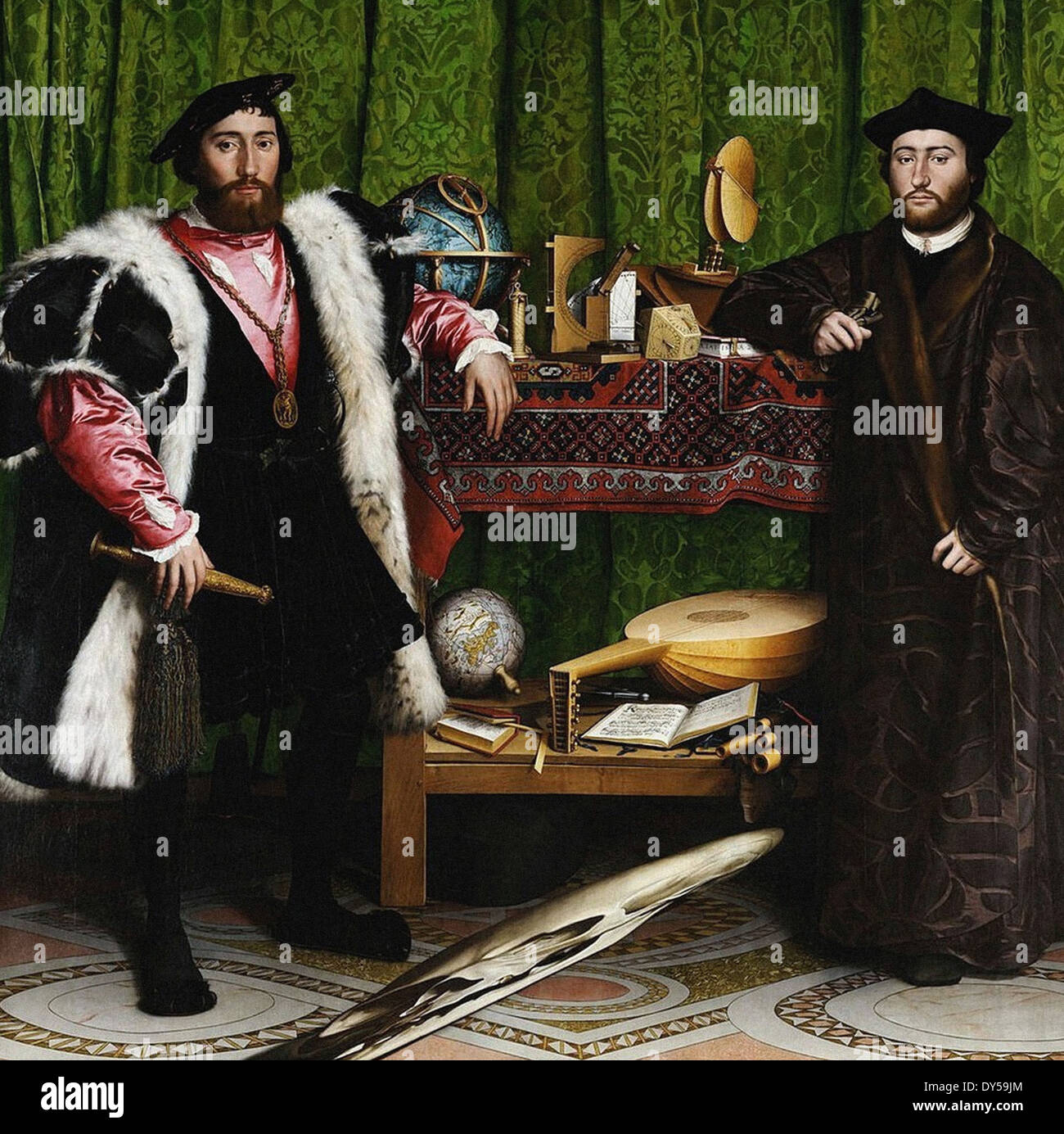 Hans Holbein le Jeune, les Ambassadeurs Banque D'Images
