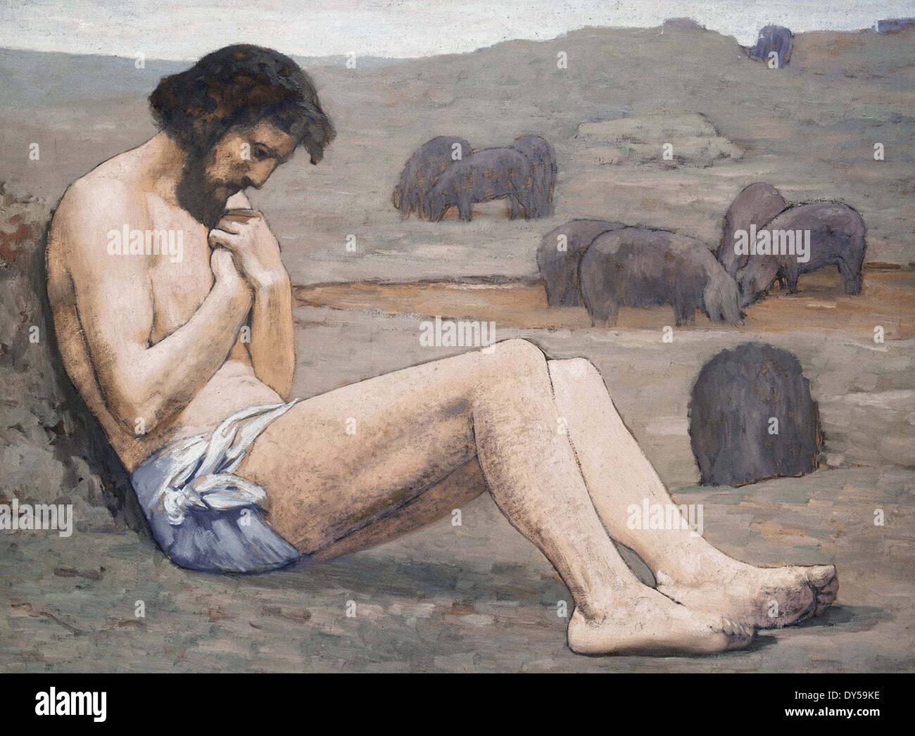 Pierre Puvis de Chavannes Le fils prodigue Banque D'Images