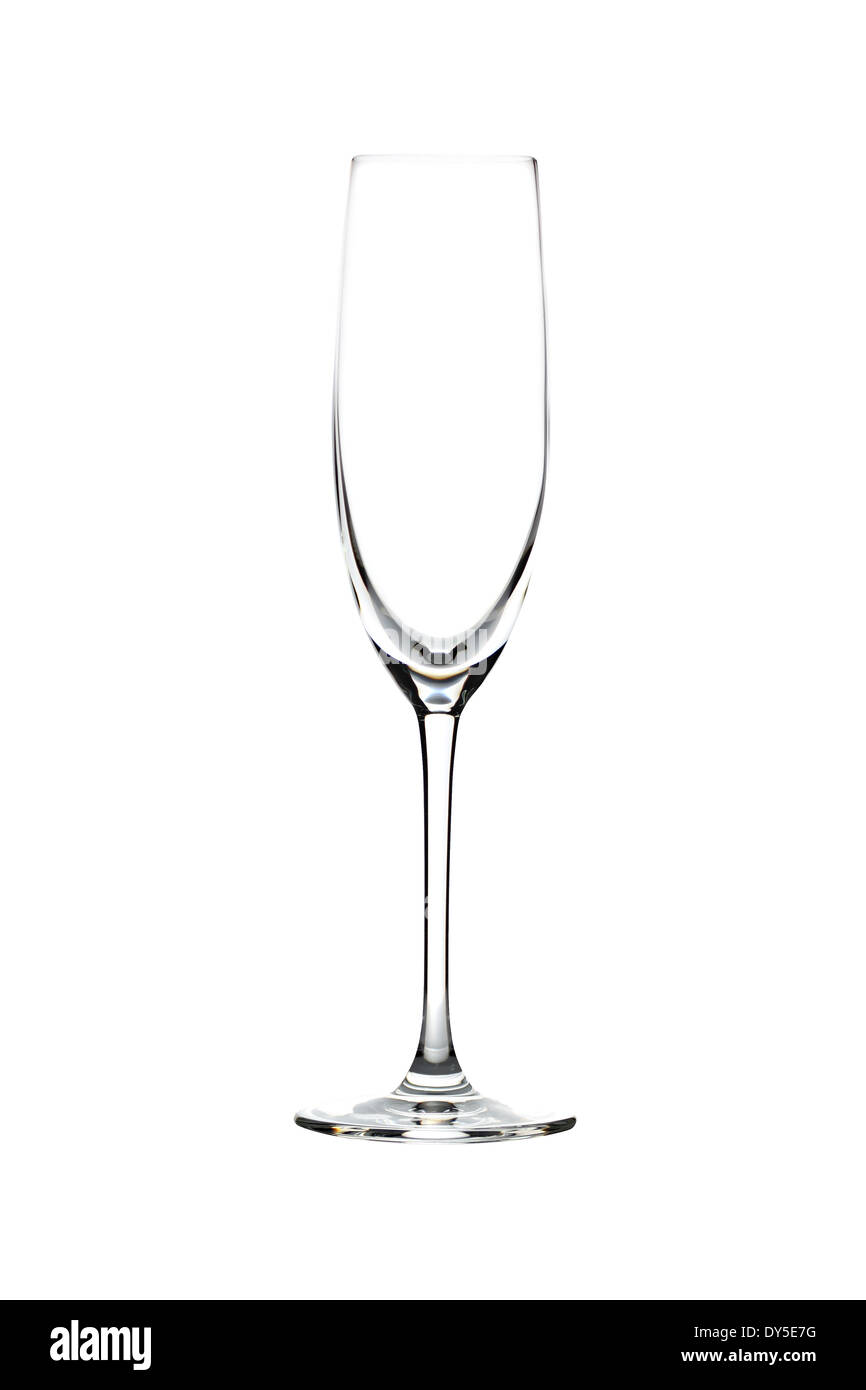 De verre isolé sur fond blanc. Banque D'Images